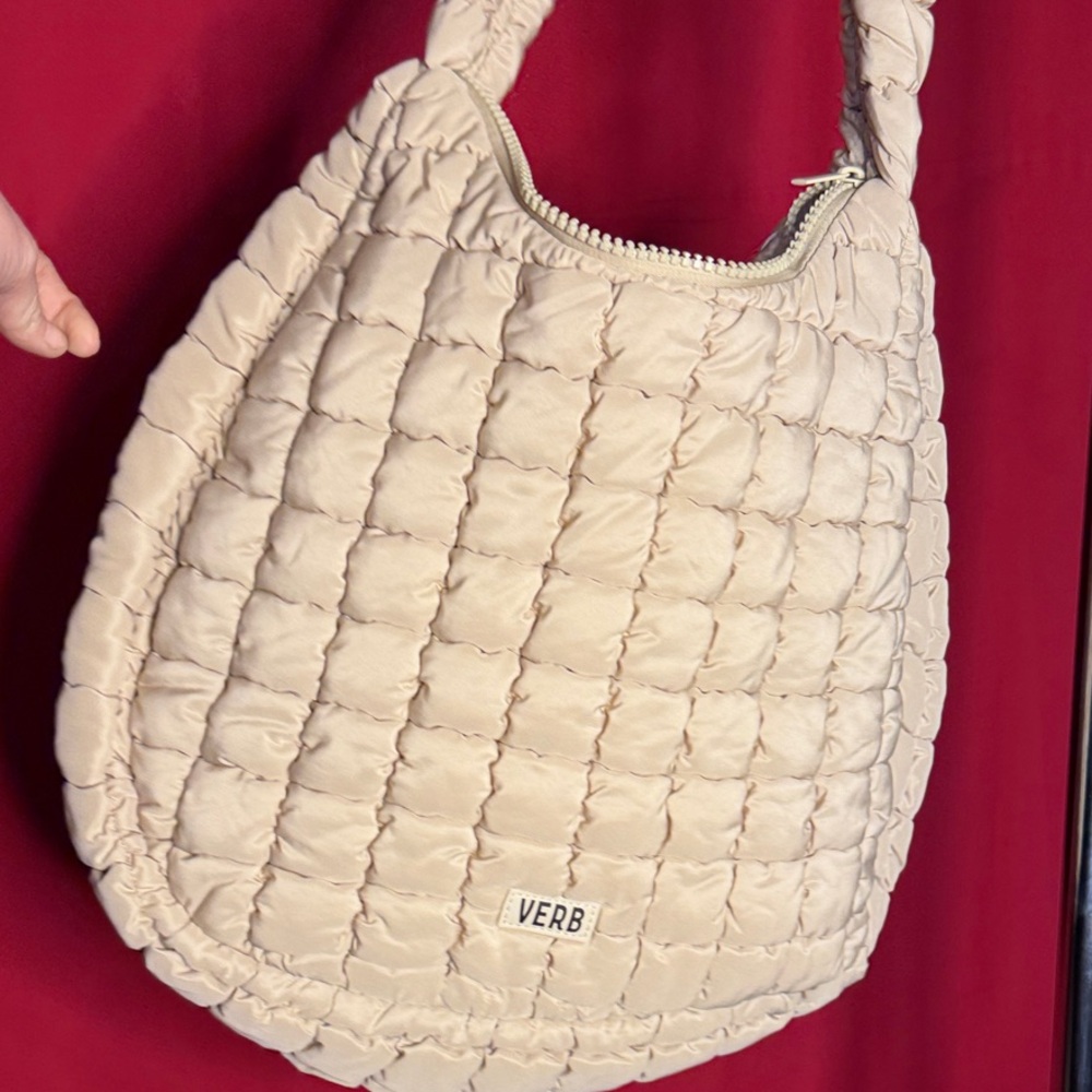 Cream Puff Quilted Verb Bag